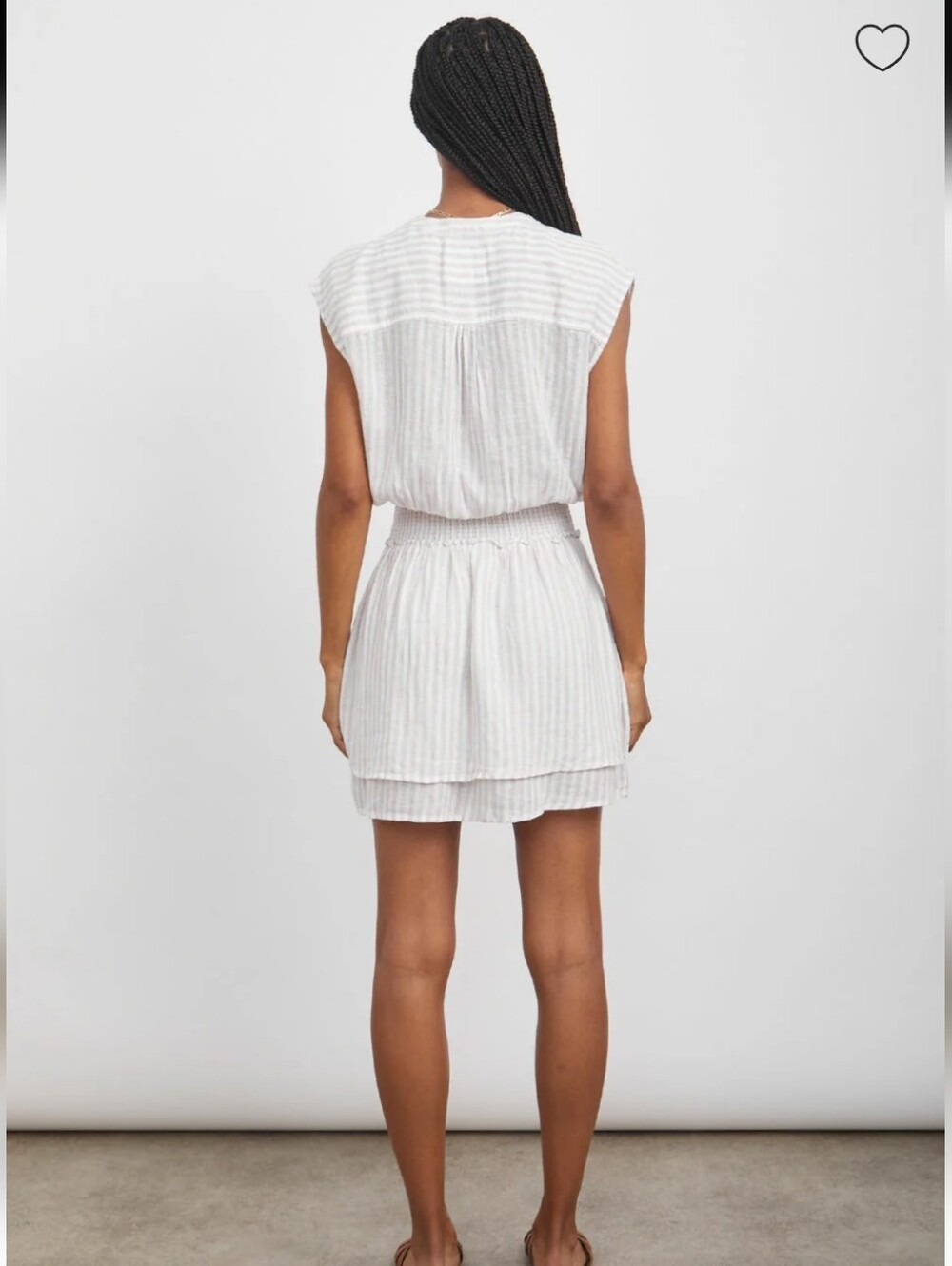 #134. Angelina Dress-Dune Stripes - Picture 2 of 13